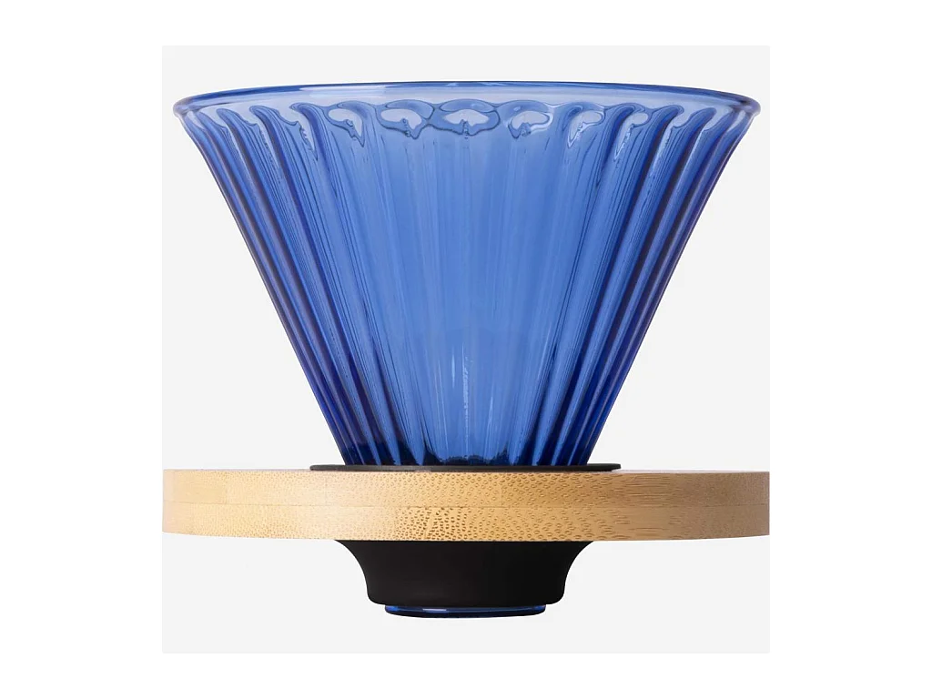 Habitat - Cafetière en verre - 550 ml - Bleu - Alena