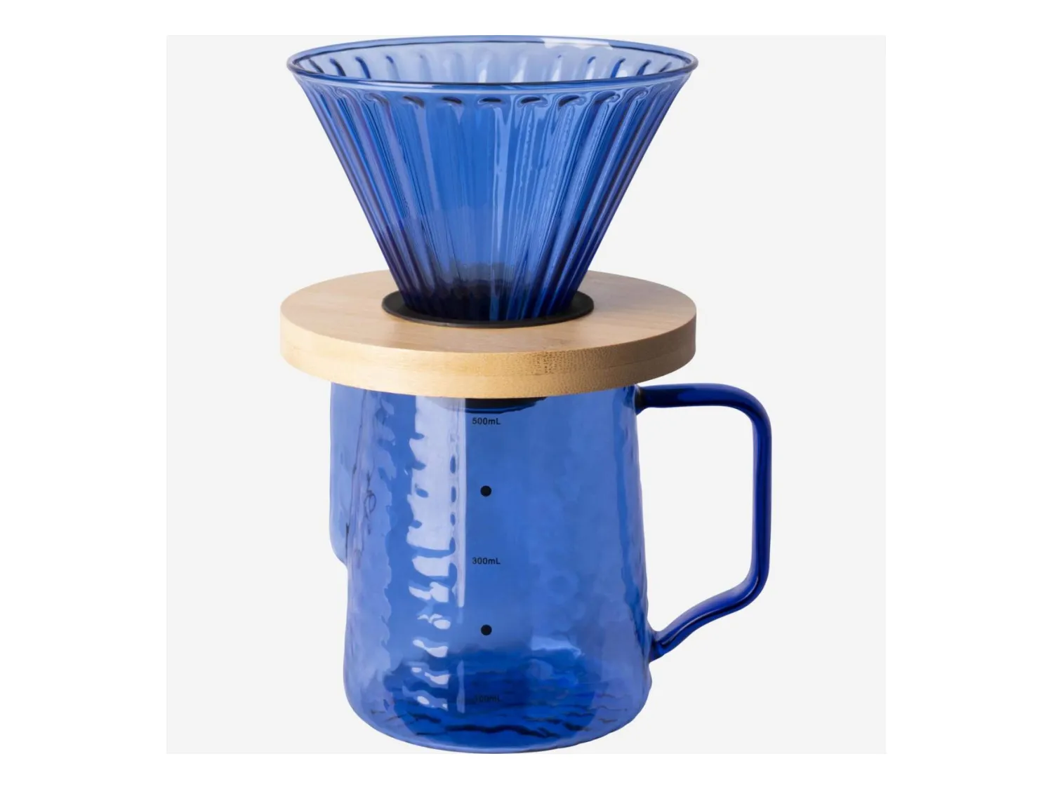 HABITAT - Cafetière en verre - 550 ml - Bleu - Alena