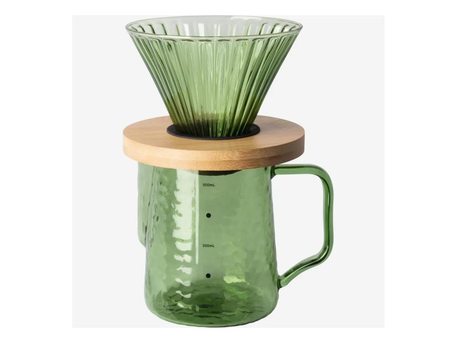 HABITAT - Cafetière en verre - 550 ml - Vert - Alena
