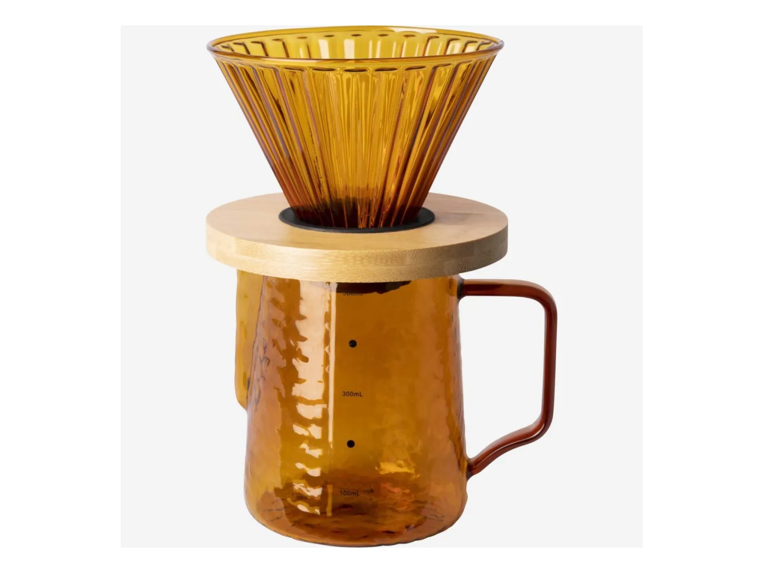 Habitat - Cafetière en verre - 550 ml - Ocre - Alena