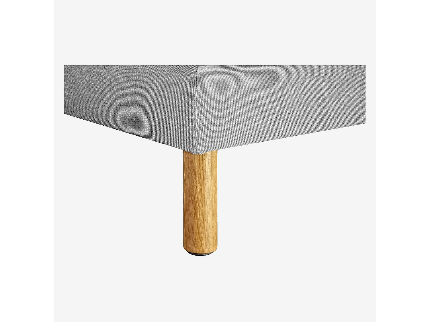 Habitat - Set de 4 pieds de lit universels cylindriques en chêne - 16 cm - Naturel - Quatro