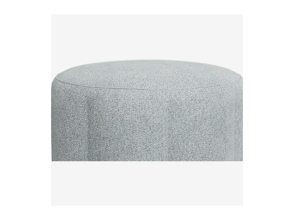 Habitat - Pouf 76 cm en tissu Venezia - Bleu glacier - Siena