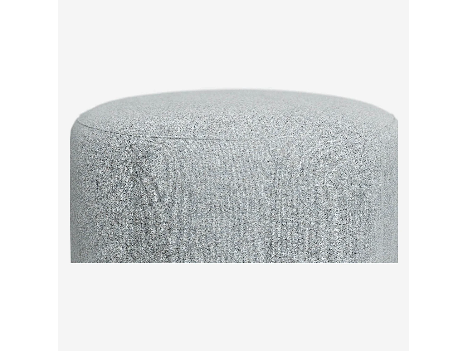 Habitat - Pouf 76 cm en tissu Venezia - Bleu glacier - Siena
