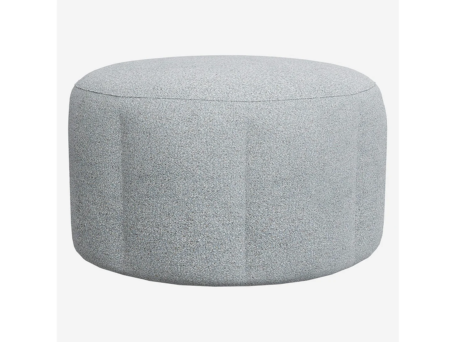Habitat - Pouf 76 cm en tissu Venezia - Bleu glacier - Siena