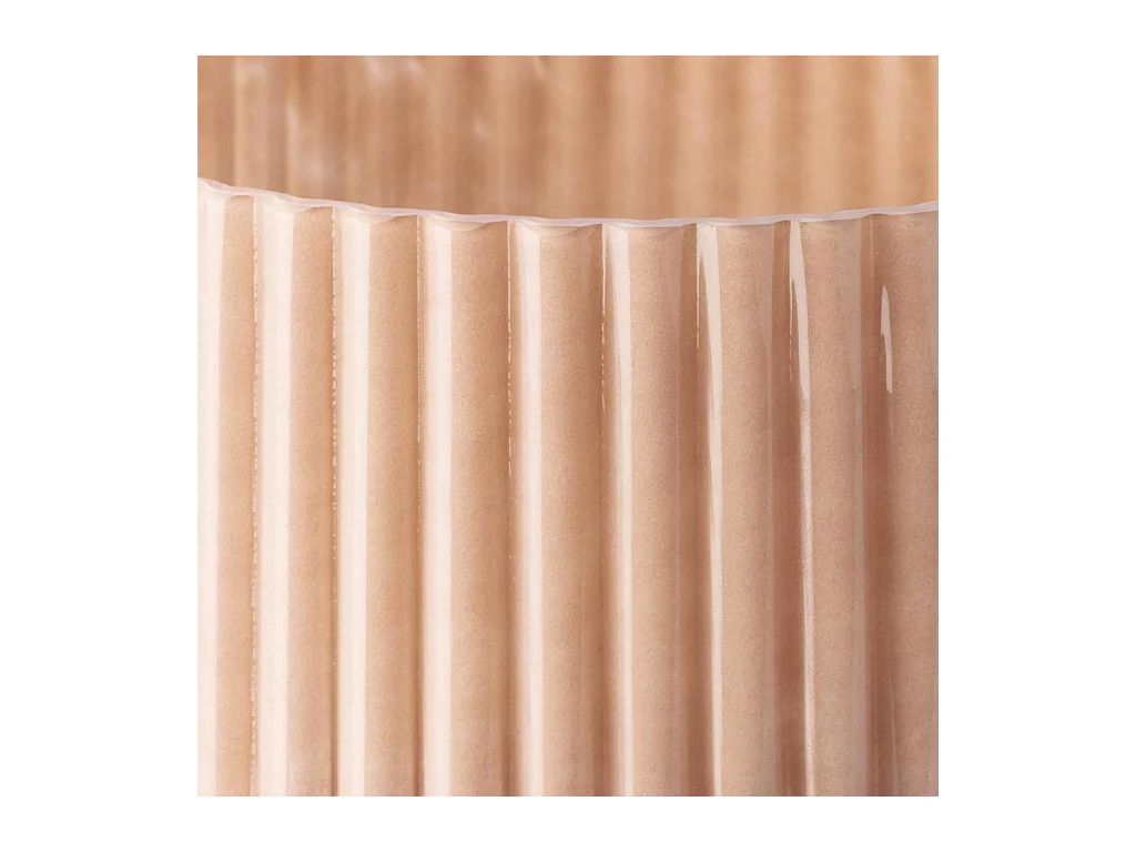 Habitat - Photophore en verre soufflé - Rose - Abba