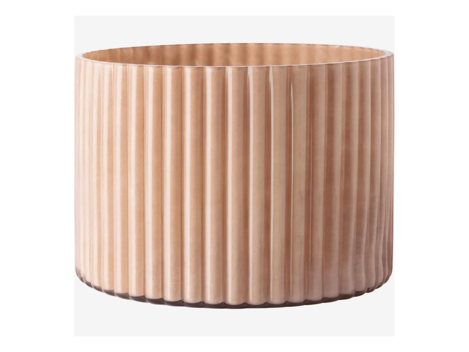 Habitat - Photophore en verre soufflé - Rose - Abba