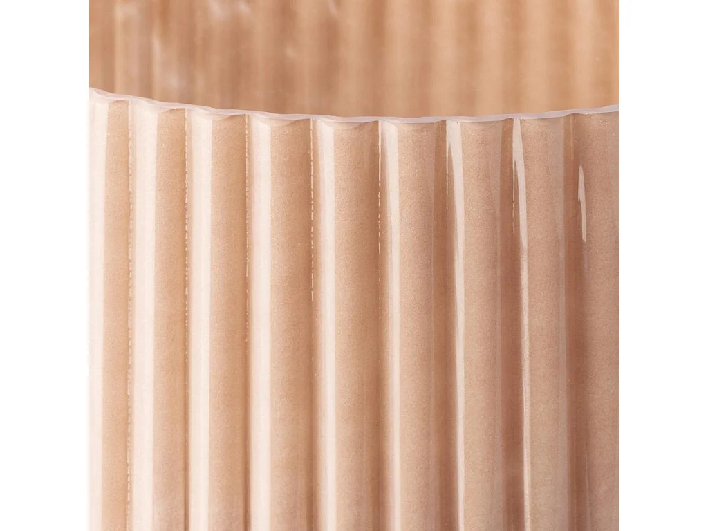 Habitat - Photophore en verre soufflé - Rose - Abba