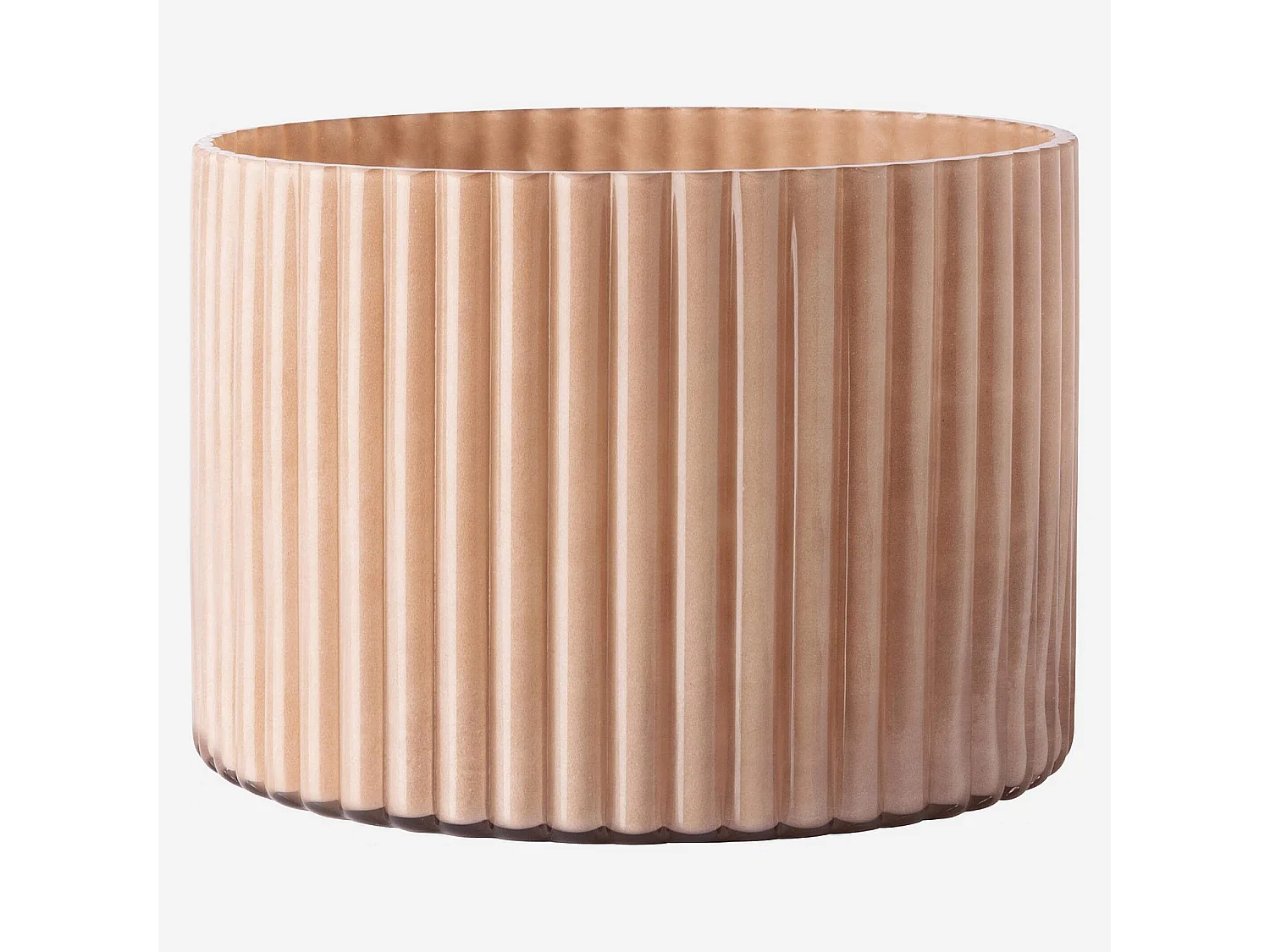 Habitat - Photophore en verre soufflé - Rose - Abba