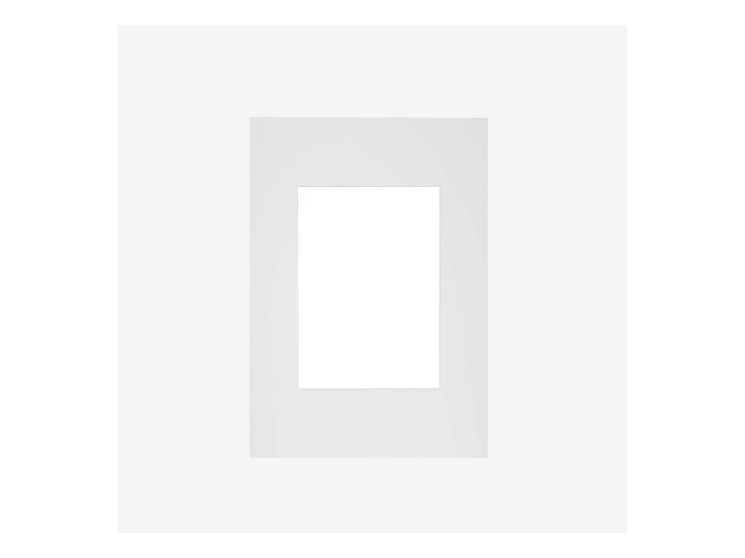 HABITAT - Passe-partout en papier - 70 x 100 cm - Blanc - Mount