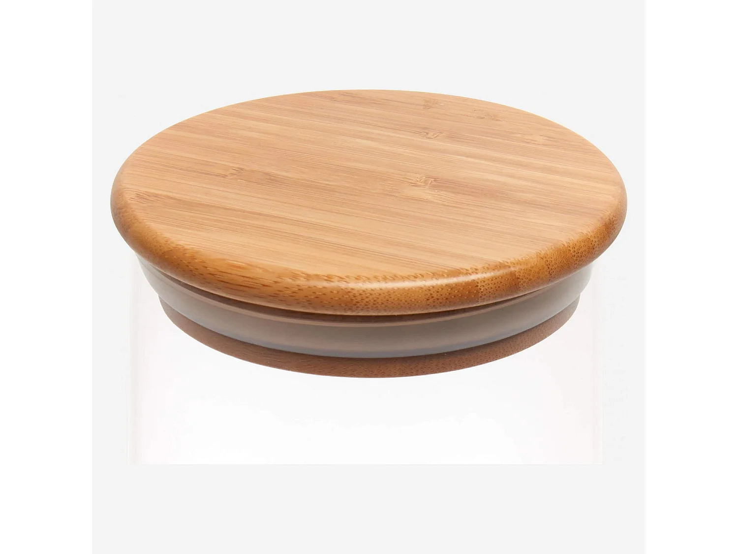 Habitat - Bocal en verre et bambou - 10 x 13 cm (Lot de 12) - Ferm