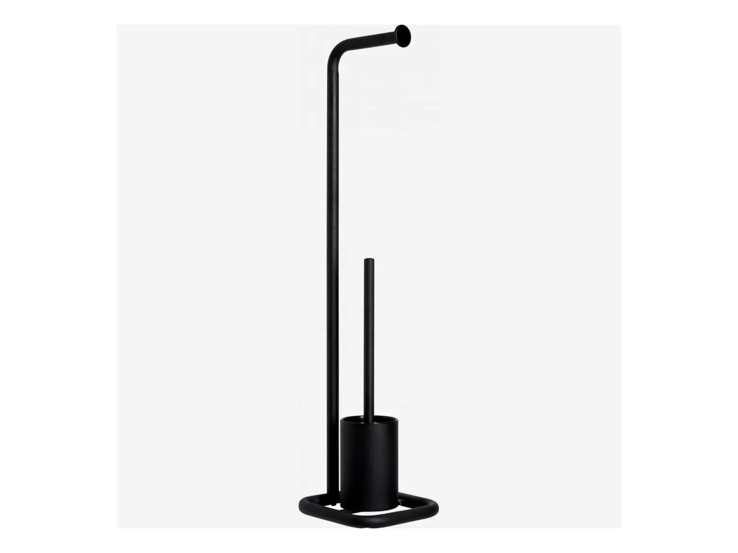 Habitat - Serviteur de toilettes en métal - Noir - Oto