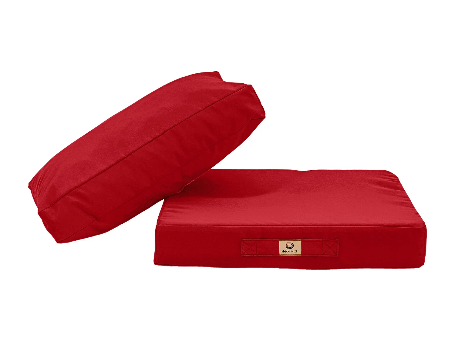 Coussins pour salon de jardin déhoussable 50x60cm Rouge