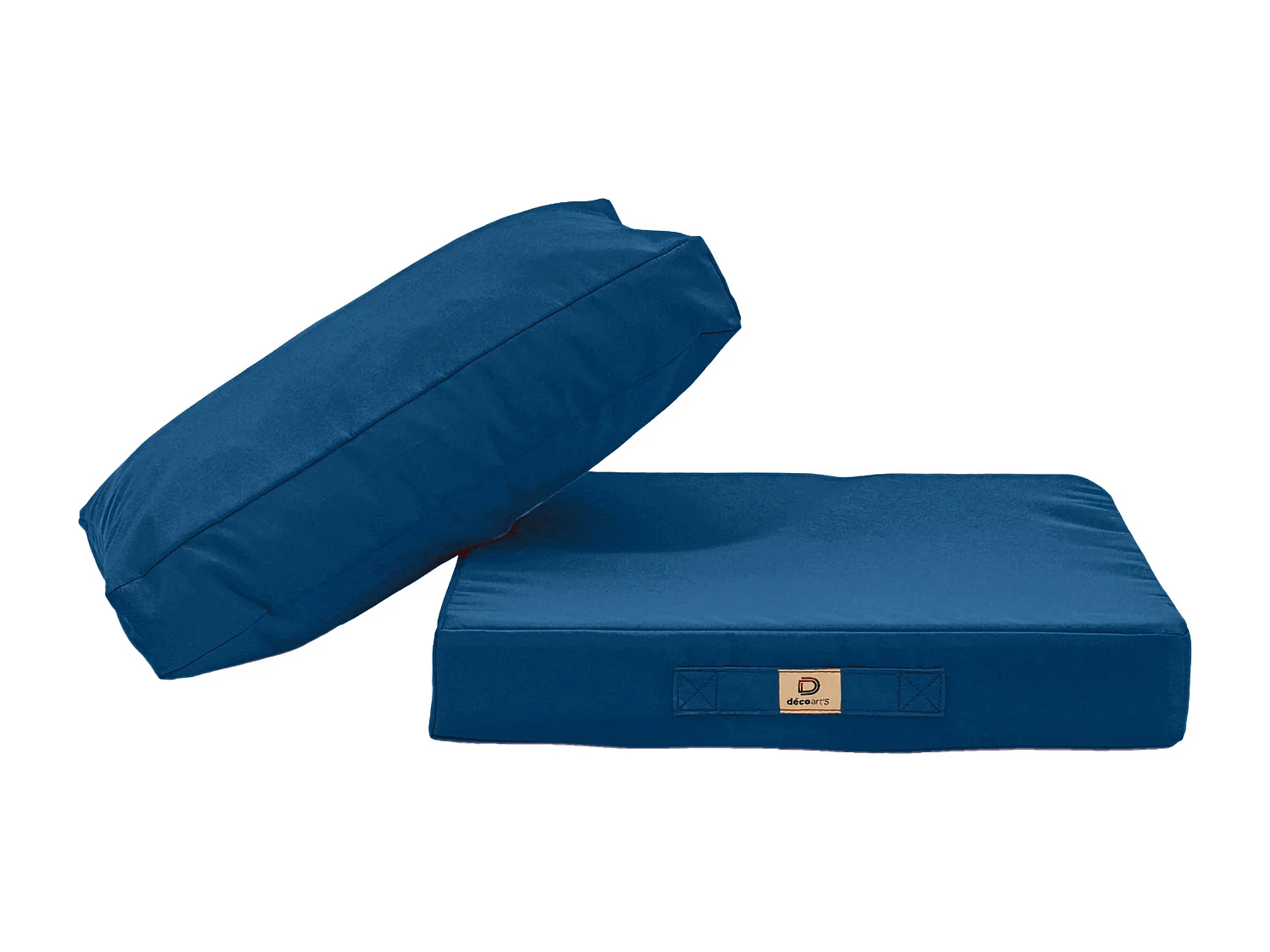 Coussins pour salon de jardin déhoussable 50x60cm Bleu pétrole