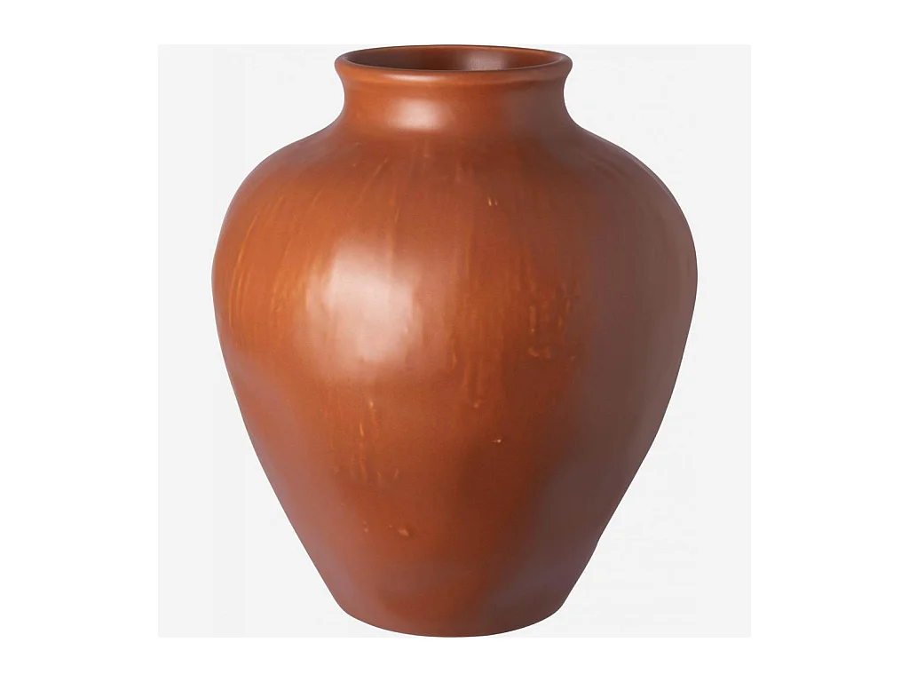 Habitat - Vase en grès - 23 x 27 cm - Marron - Aurely