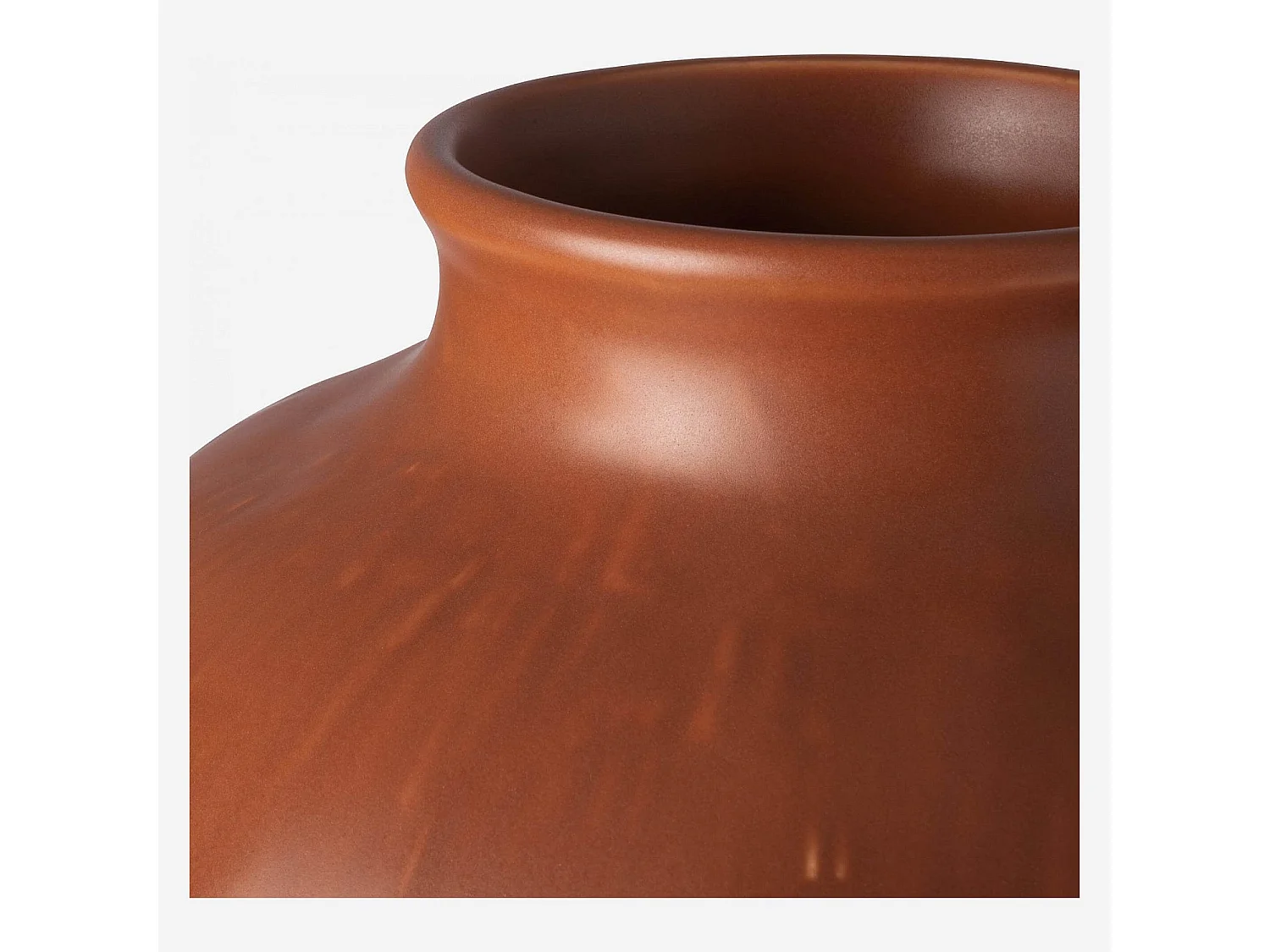 Habitat - Vase en grès - 23 x 27 cm - Marron - Aurely