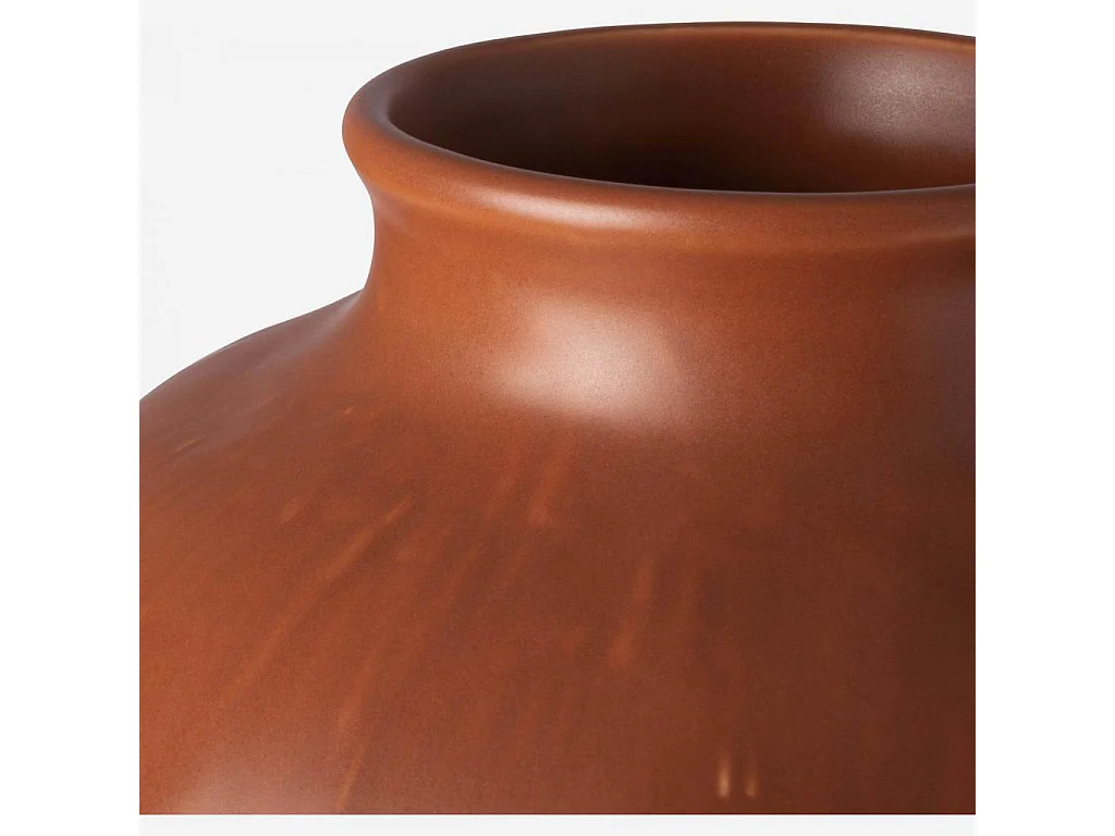 Habitat - Vase en grès - 23 x 27 cm - Marron - Aurely