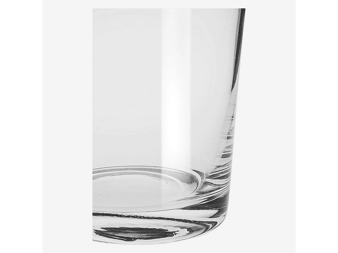 Habitat - Vase cylindrique en verre - 10 x 15 cm - Transparent - Flowers