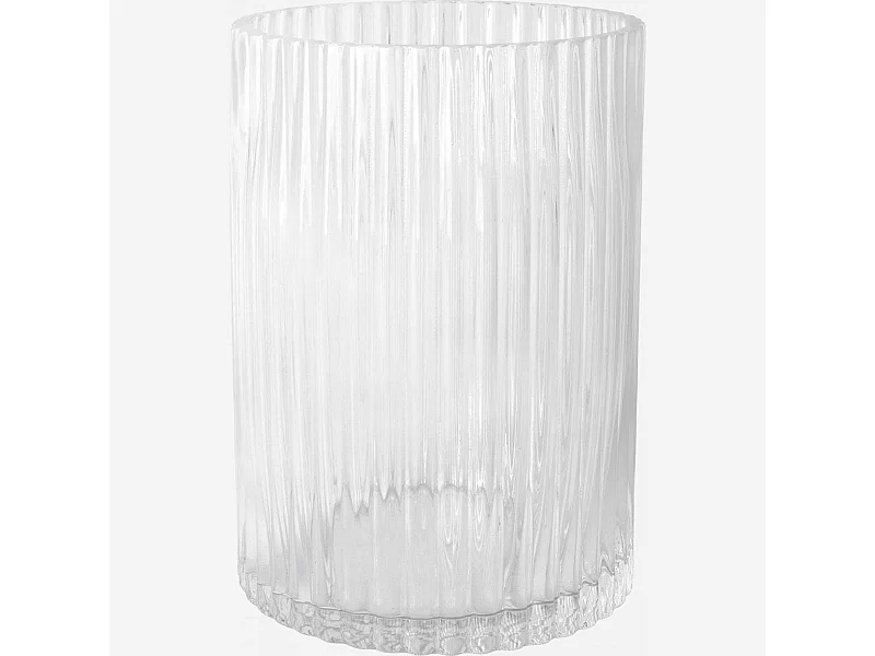 Habitat - Vase en verre soufflé - 20 x 27 cm - Transparent - Abba