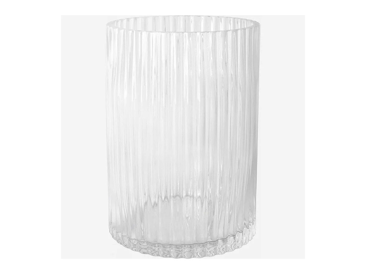 Habitat - Vase en verre soufflé - 20 x 27 cm - Transparent - Abba