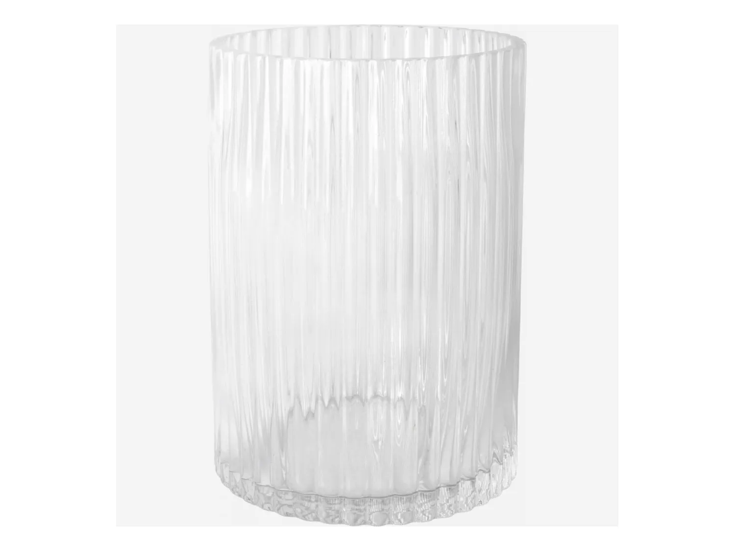 Habitat - Vase en verre soufflé - 20 x 27 cm - Transparent - Abba