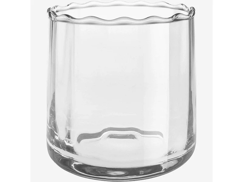 Habitat - Vase en verre soufflé - 10 x 10 cm - Transparent - Umal