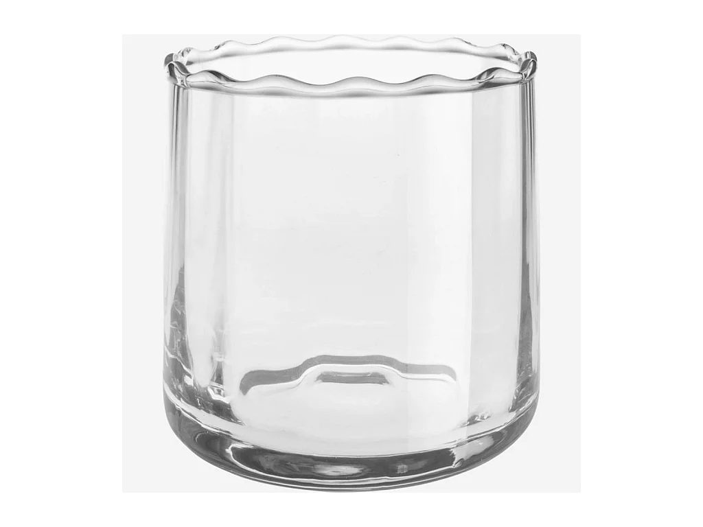 Habitat - Vase en verre soufflé - 10 x 10 cm - Transparent - Umal