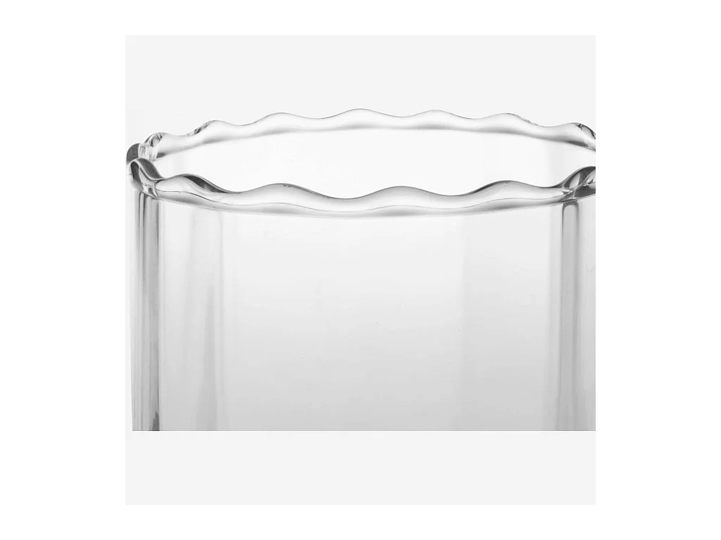 Habitat - Vase en verre soufflé - 10 x 10 cm - Transparent - Umal