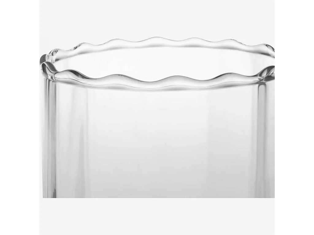 Habitat - Vase en verre soufflé - 10 x 10 cm - Transparent - Umal