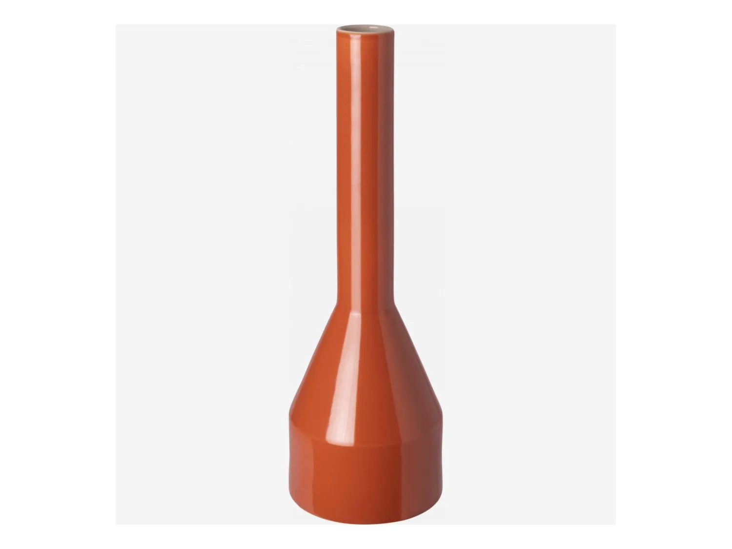 Habitat - Vase en grès - 10 x 30 cm - Orange - Design by Frédéric Sofia - Sofia