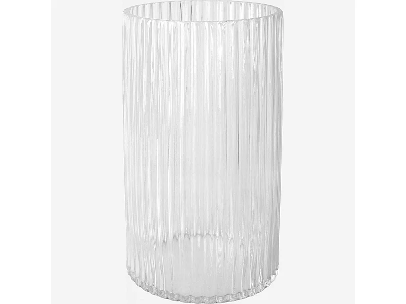 Habitat - Vase en verre soufflé - 21 x 35 cm - Transparent - Abba