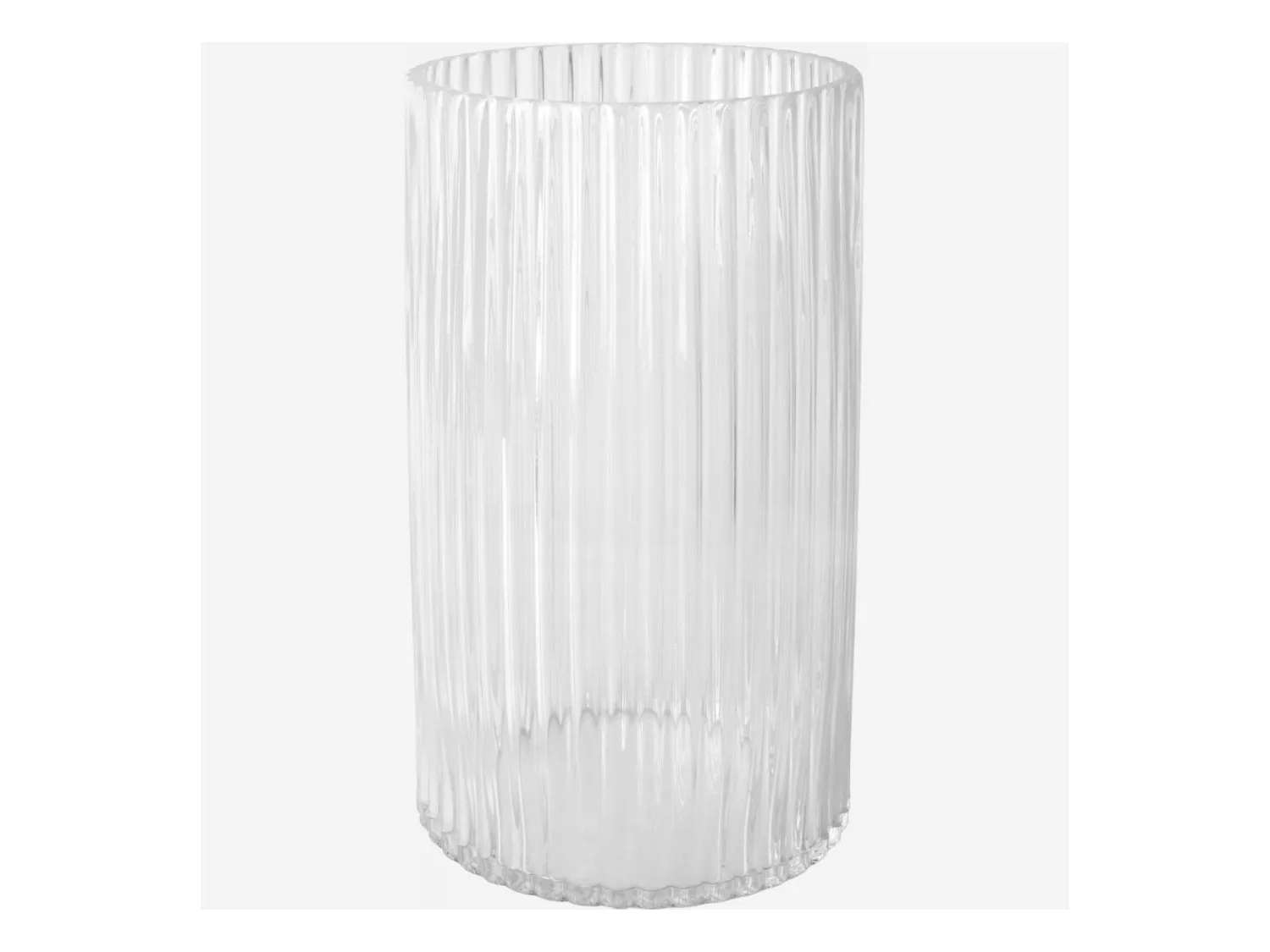 Habitat - Vase en verre soufflé - 21 x 35 cm - Transparent - Abba
