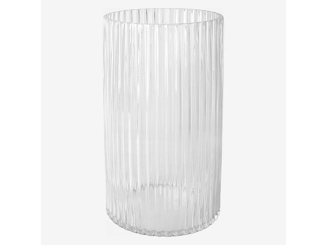 Habitat - Vase en verre soufflé - 21 x 35 cm - Transparent - Abba