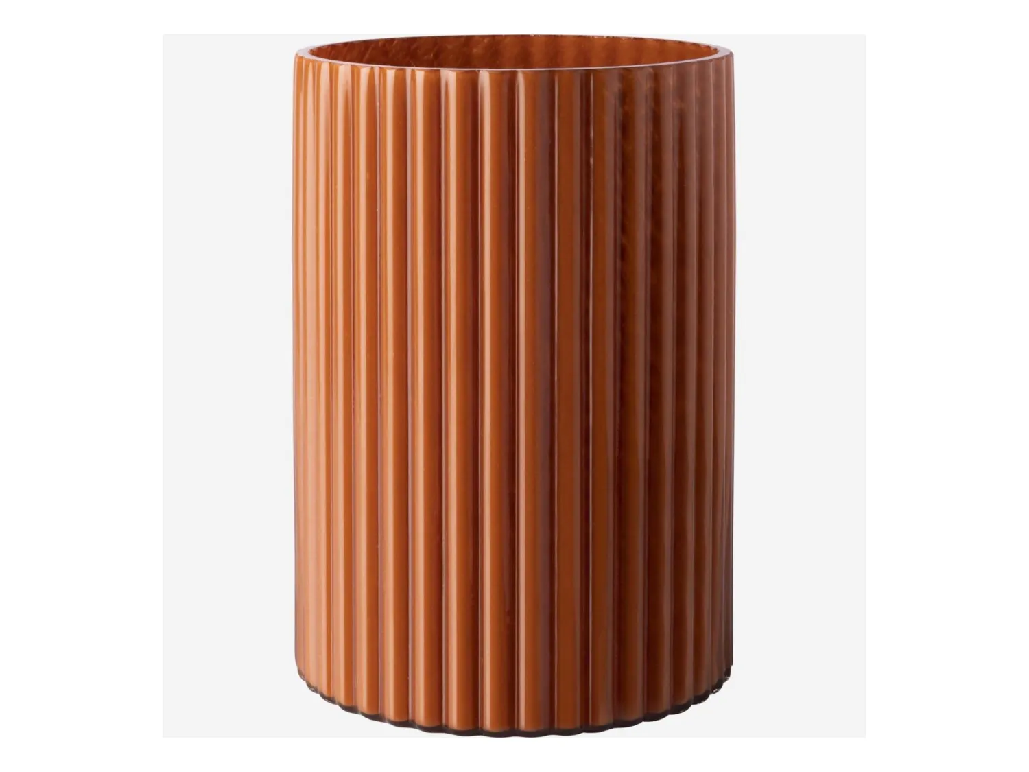 Habitat - Vase en verre soufflé - 20 x 27 cm - Orange - Abba