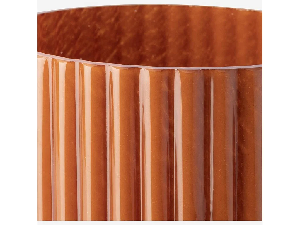 Habitat - Vase en verre soufflé - 20 x 27 cm - Orange - Abba