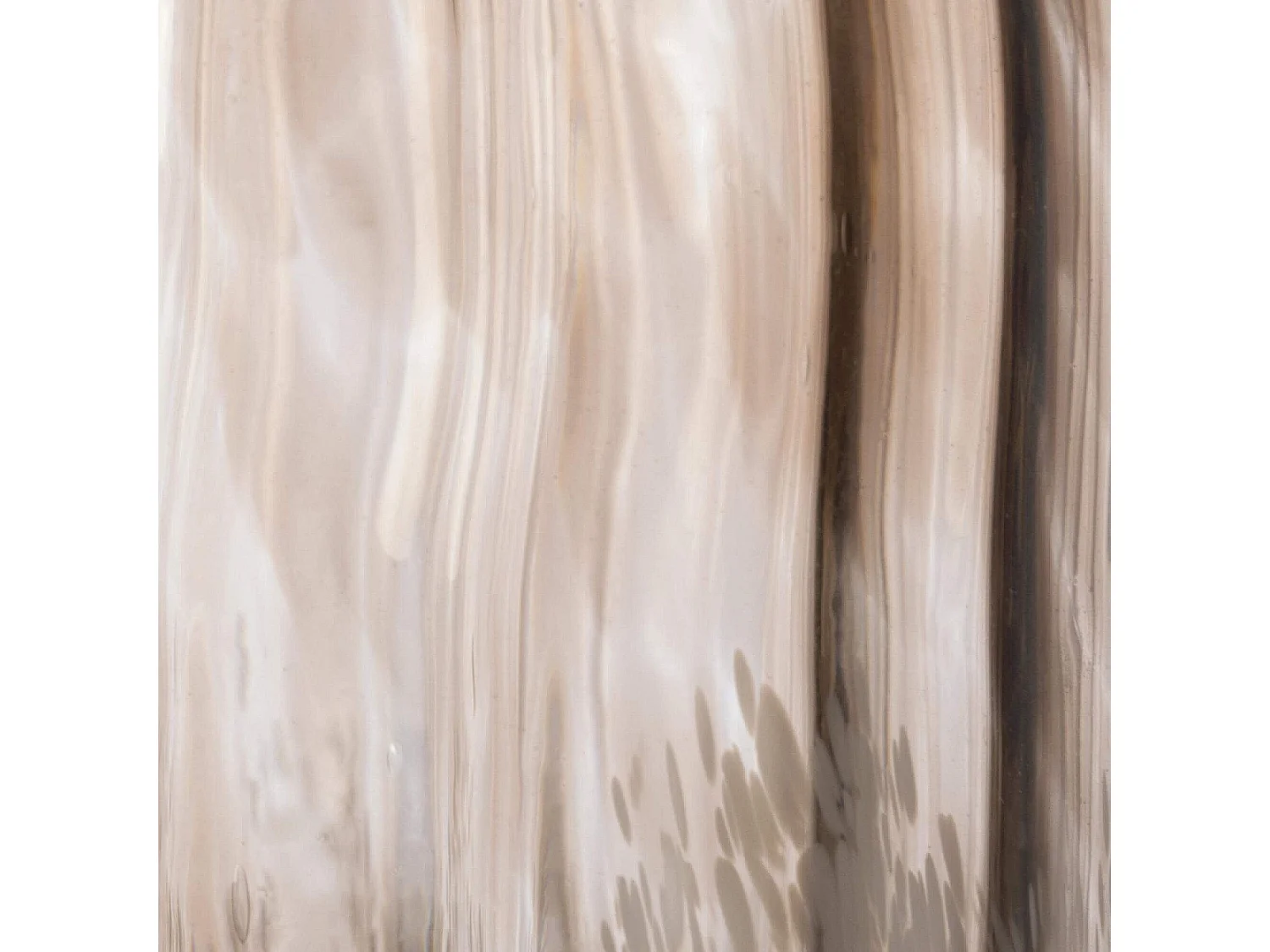 Habitat - Vase en verre soufflé - 18 x 38 cm - Brun  - Abril