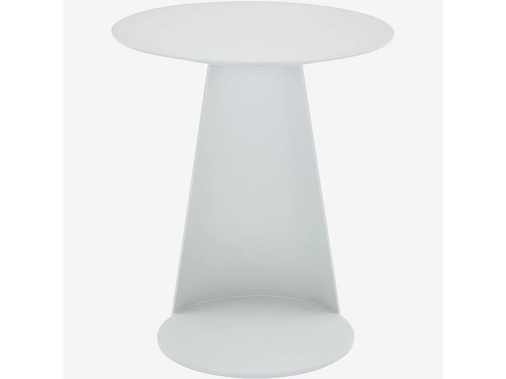 Habitat - Table d'appoint en aluminium - Blanc opalin - Itapera