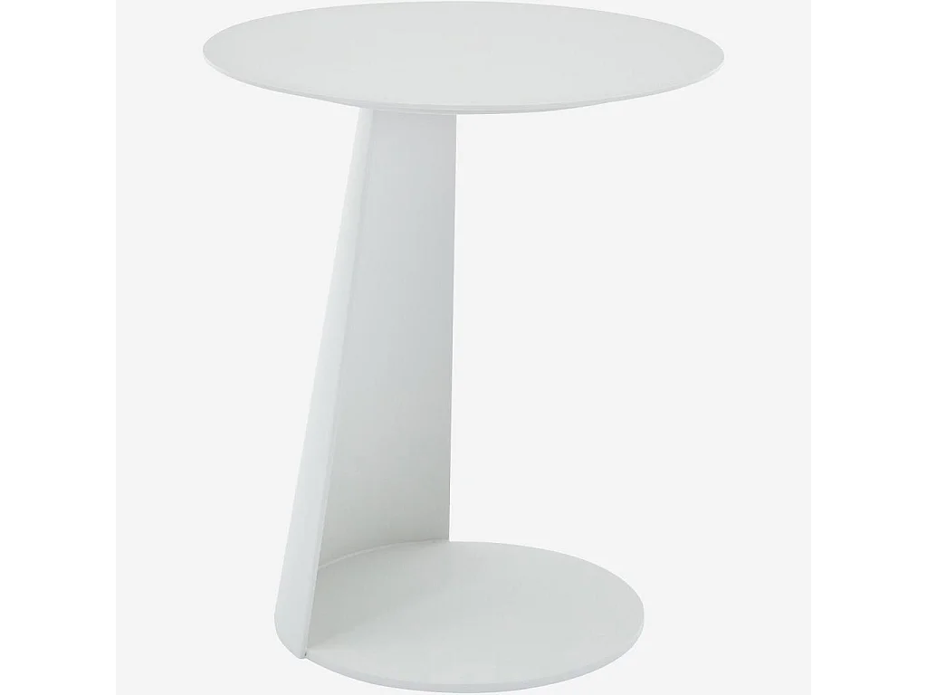 Habitat - Table d'appoint en aluminium - Blanc opalin - Itapera