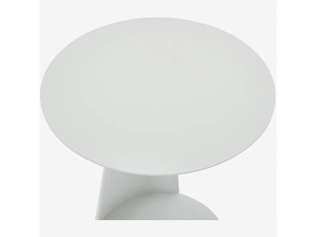 Habitat - Table d'appoint en aluminium - Blanc opalin - Itapera