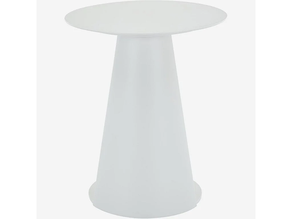 Habitat - Table d'appoint en aluminium - Blanc opalin - Itapera