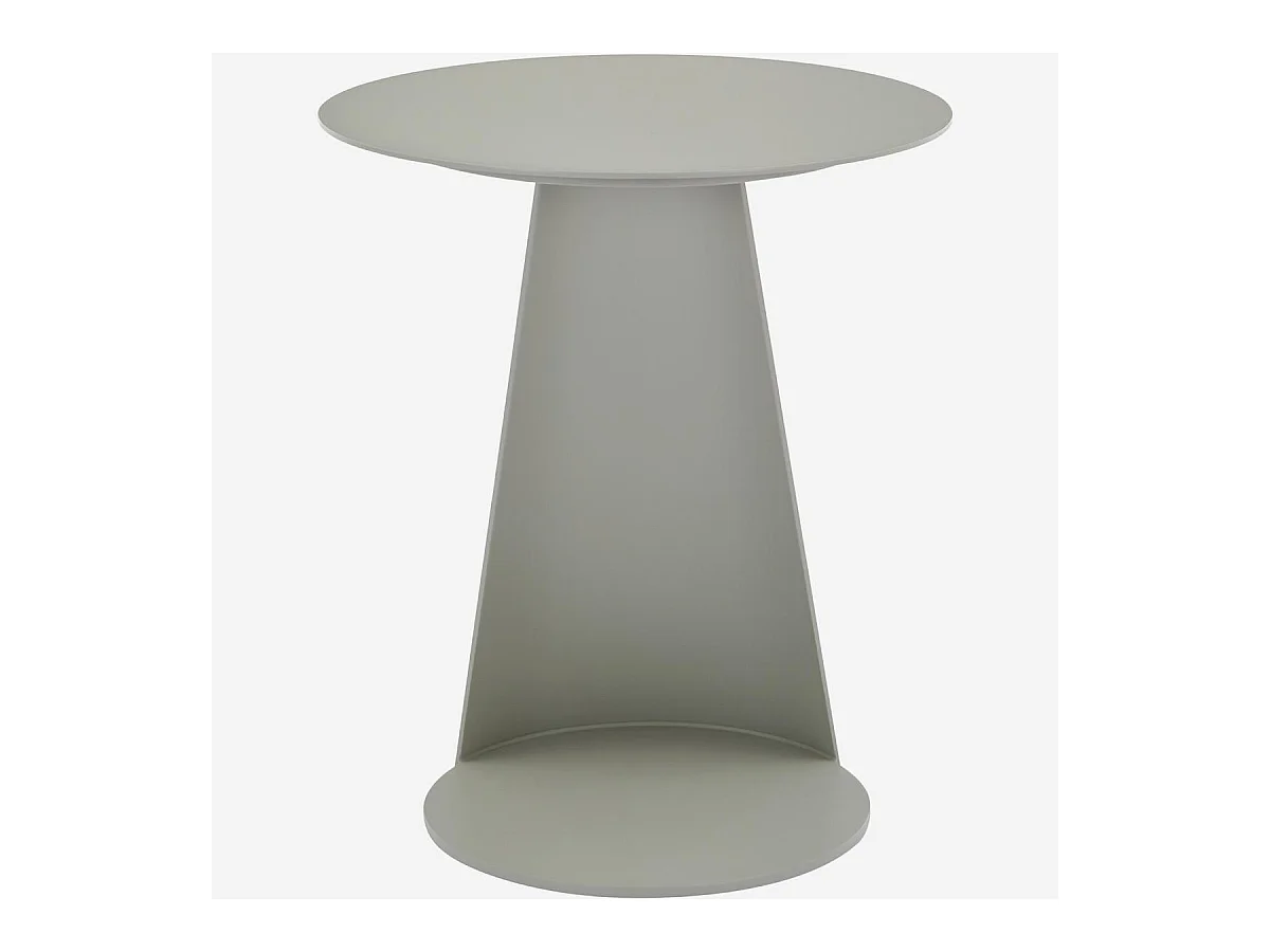 Habitat - Table d'appoint en aluminium - Gris soie - Itapera