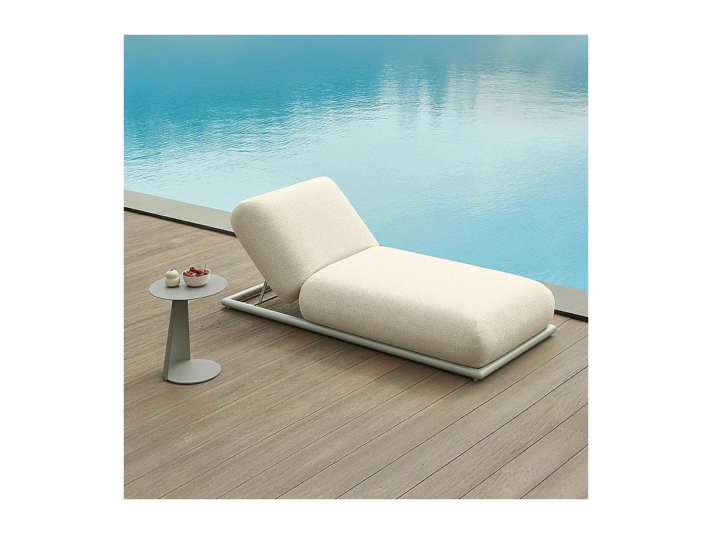 Habitat - Table d'appoint en aluminium - Gris soie - Itapera