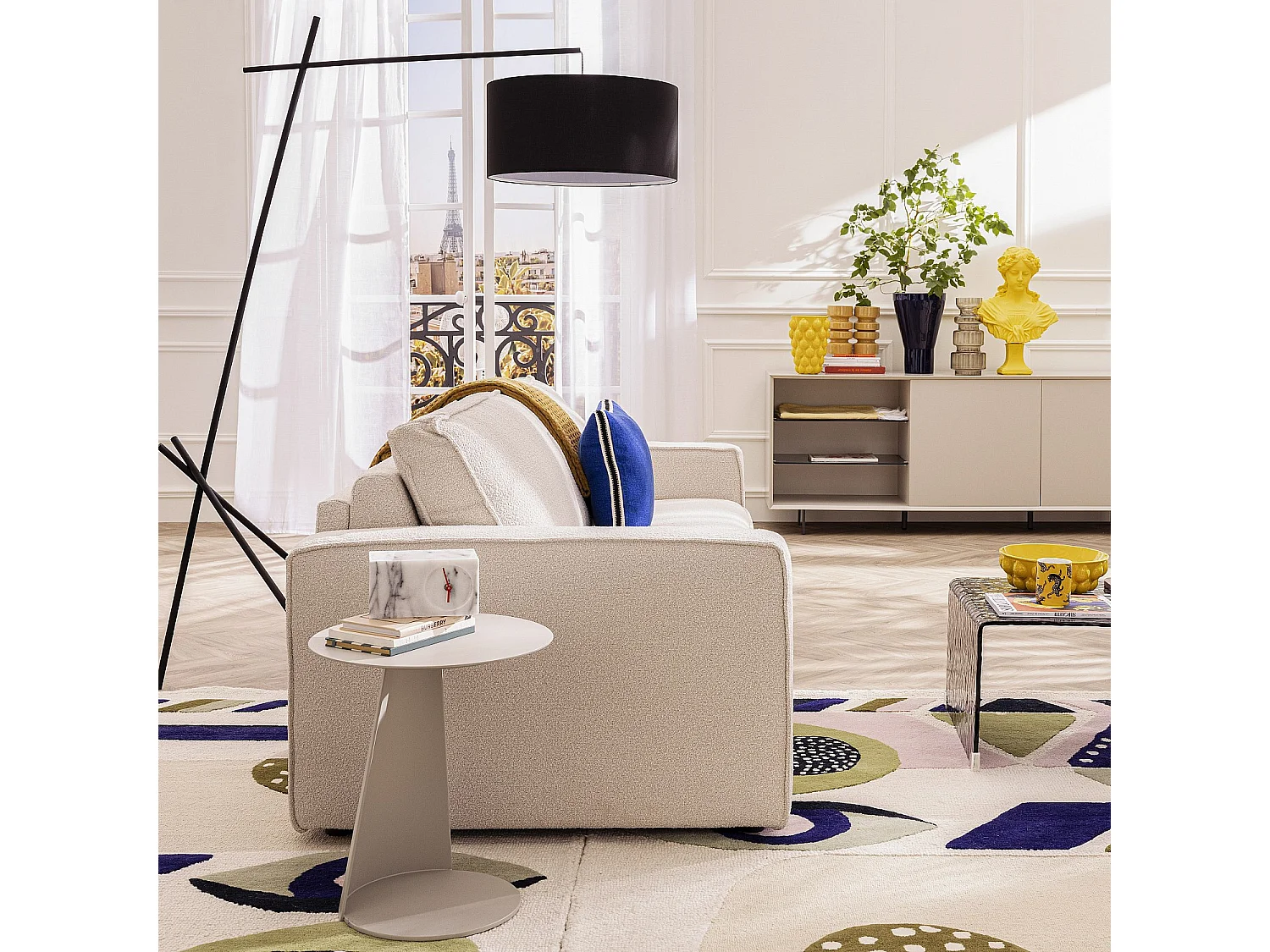 Habitat - Table d'appoint en aluminium - Gris soie - Itapera