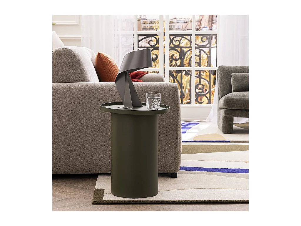 Habitat - Table d'appoint en aluminium - Vert kaki - Maruda