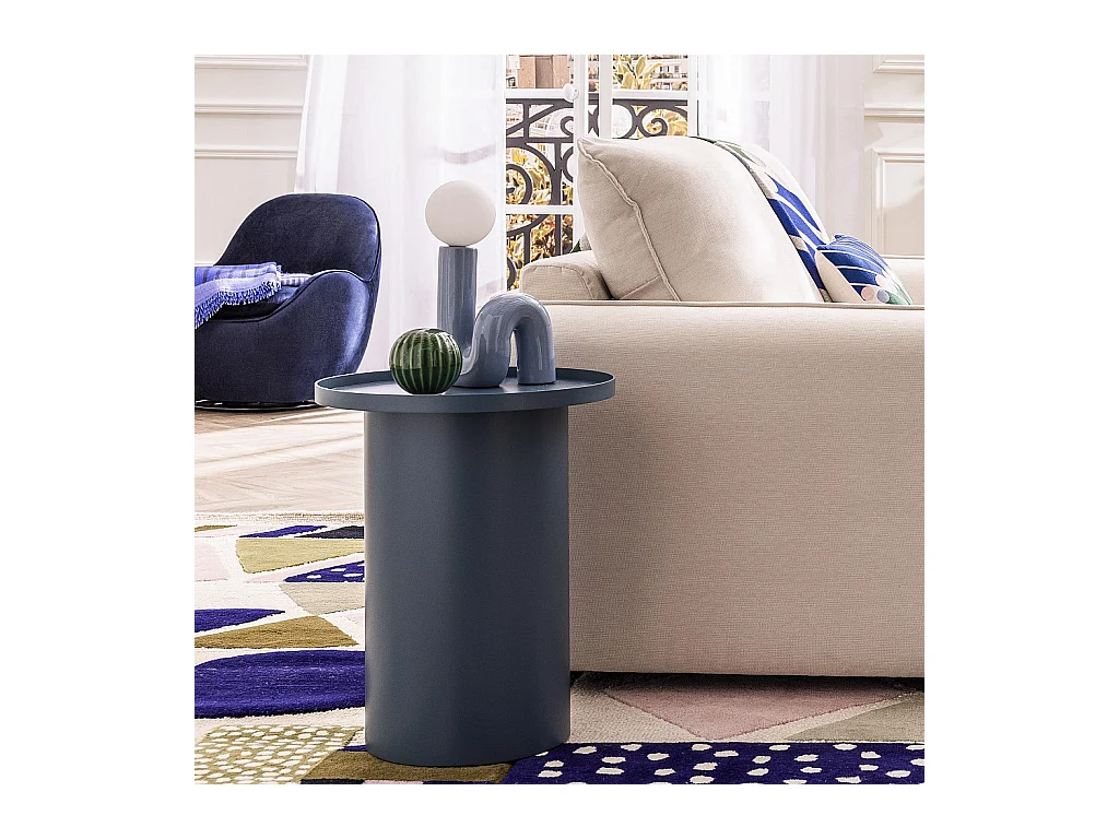 Habitat - Table d'appoint en aluminium - Bleu pétrole - Maruda