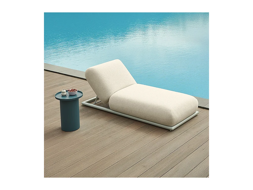 Habitat - Table d'appoint en aluminium - Bleu pétrole - Maruda