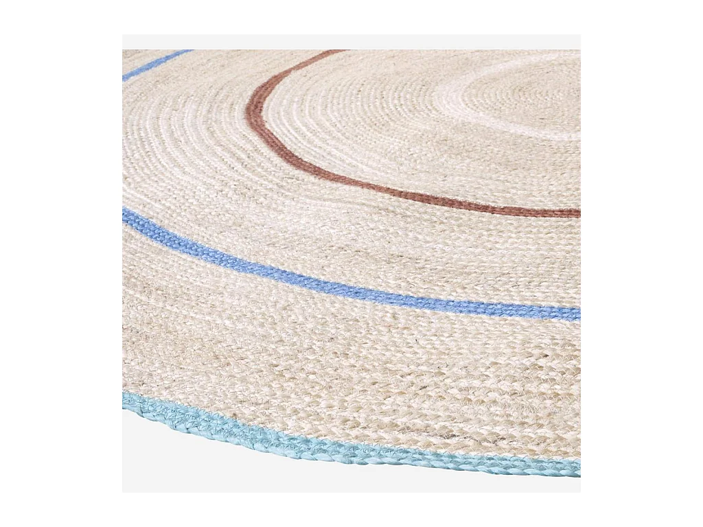 Habitat - Tapis rond en jute - 200 cm - Multicolore - Aglae