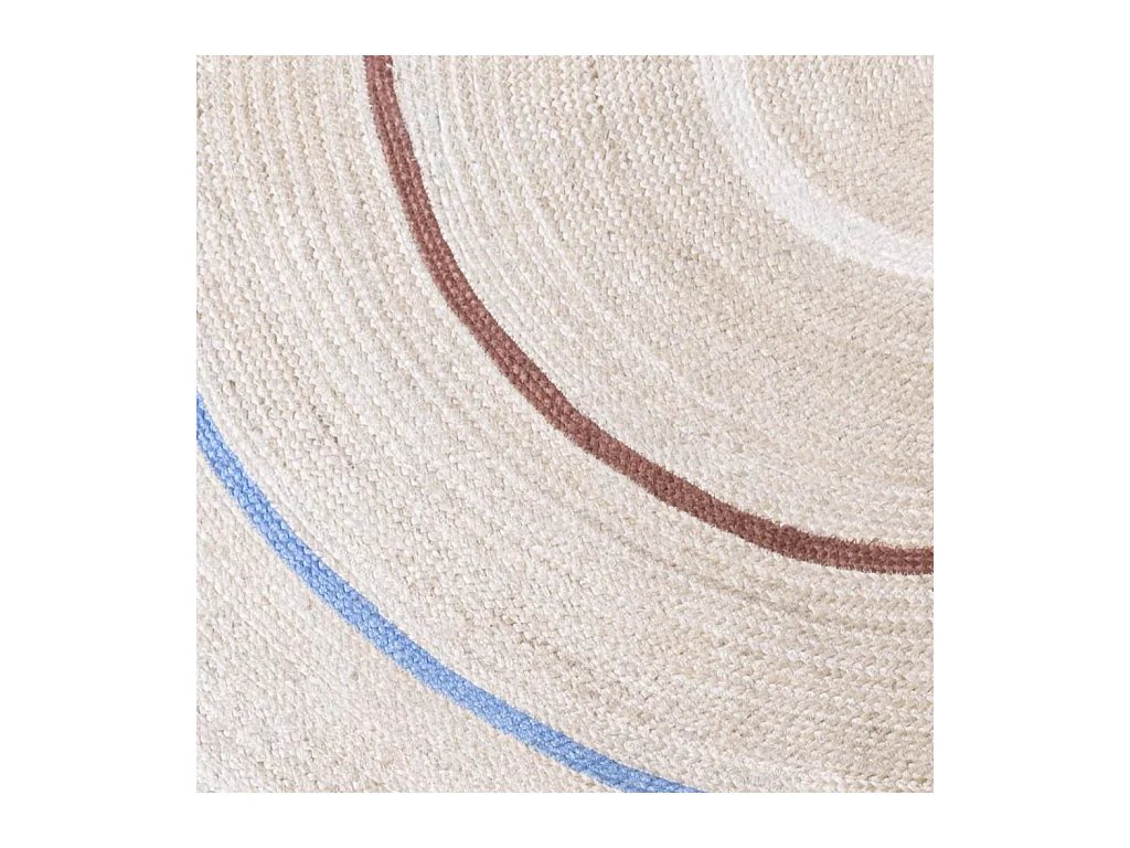Habitat - Tapis rond en jute - 200 cm - Multicolore - Aglae