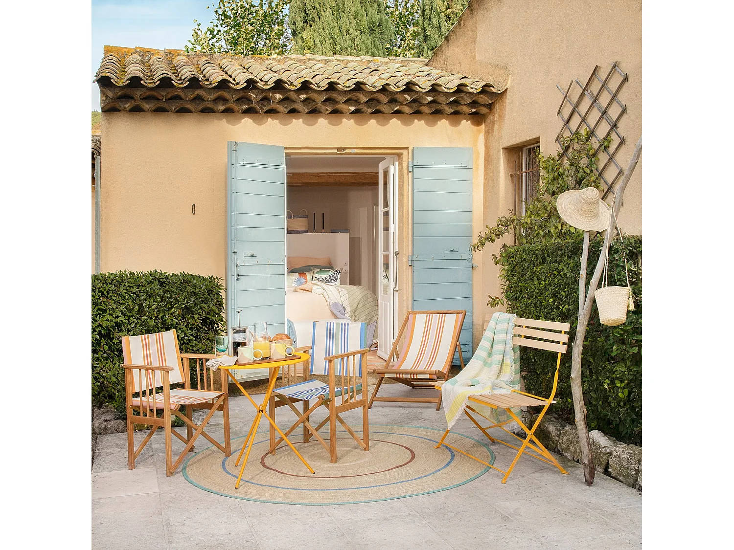 Habitat - Tapis rond en jute - 200 cm - Multicolore - Aglae