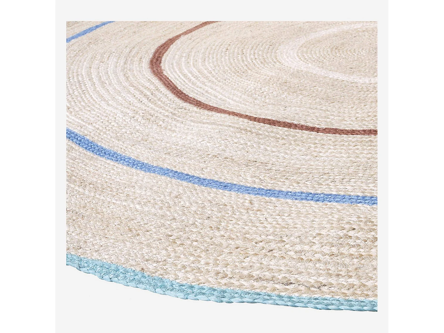 Habitat - Tapis rond en jute - 200 cm - Multicolore - Aglae
