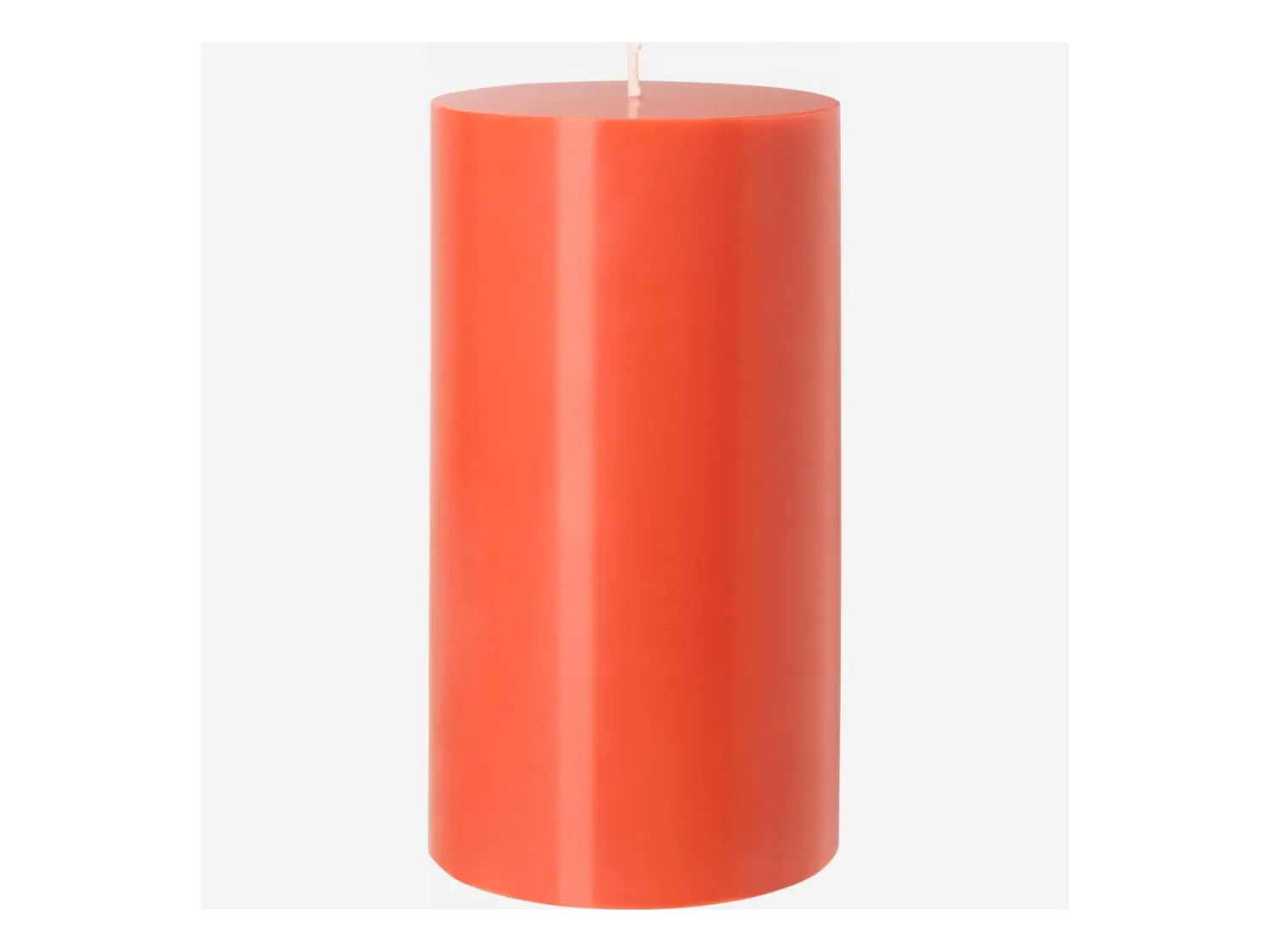 Habitat - Bougie cylindrique - 10,5 x 20 cm - Corail (Lot de 6) - Colors